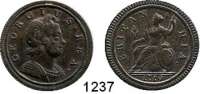 AUSLÄNDISCHE MÜNZEN,Großbritannien Georg I. 1714 - 1727 Halfpenny 1719.  9,86 g.  Spink 3660.  KM 557.