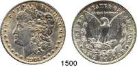AUSLÄNDISCHE MÜNZEN,U S A  Morgan-Dollar 1901 O.  Schön 123.  KM 110.