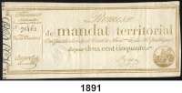P A P I E R G E L D,AUSLÄNDISCHES  PAPIERGELD Frankreich 250 Francs 18.3.1796.  Pick A 85 a.