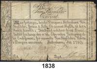 P A P I E R G E L D,AUSLÄNDISCHES  PAPIERGELD Dänemark 5 Rigsdaler Courant 1780.  Nr.27473.  Pick A 29 a.