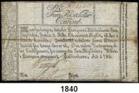 P A P I E R G E L D,AUSLÄNDISCHES  PAPIERGELD Dänemark 5 Rigsdaler Courant 1795 und 1796.  Pick A 29 b.  LOT. 2 Scheine.