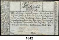 P A P I E R G E L D,AUSLÄNDISCHES  PAPIERGELD Dänemark 5 Rigsdaler Courant 1799.  Nr. 216135  Pick A 29 b.