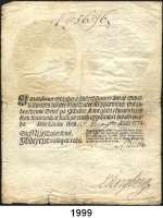 P A P I E R G E L D,AUSLÄNDISCHES  PAPIERGELD Schweden 9 Daler Koppermynt.  13.8.1774.  Die Jahreszahl ist komplett gedruckt.  Pick A 88 b.