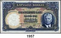 P A P I E R G E L D,AUSLÄNDISCHES  PAPIERGELD Lettland 50 Latu 1934.  Pick 20 a.