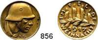 M E D A I L L E N,Weltkrieg Bronzemedaille 1917 (Karl Goetz). 4. Weihnacht im Feld. 22,6 mm. 6,8 g. Kienast 249.