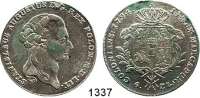 AUSLÄNDISCHE MÜNZEN,Polen Stanislaus August 1764 - 1795 Taler zu 6 Zlotych 1794.  23,88 g.  Dav. 1623.  Gum. 2399.  KM 216.
