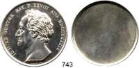 M E D A I L L E N,Personen Goethe, Johann Wolfgang von Silbermedaille 1832 (F. König bei Loos, Berlin). Auf seinen Tod. Abschlag der Vorderseite. Kopf nach links. Förschner 269. 42,6 mm. 28,47 g. Rückseite mit Randstab.