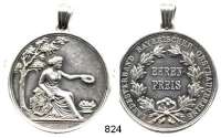 M E D A I L L E N,Landwirtschaft Bayern, Silbermedaille o.J. (Drentwett) Landesverband Bayerischer Obstbauvereine. EHRENPREIS. 42,3 mm. 35,53 g.