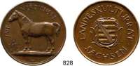 M E D A I L L E N,Landwirtschaft Bronzemedaille 1923 (Hörnlein). Landeskulturrat Sachsen. Für Verdienste in der Pferdezucht. 46,1 mm. 29,8 g. AFA 337. Auflage 99 Exemplare.