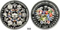 M E D A I L L E N,Bundesrepublik Deutschland Silbermedaille 2007 (999, Münze Berlin, 5 Unzen mit Farbdruckprägung). 50 Jahre Europäische Union. 65 mm. 157,5 g. Im Originaletui mit Zertifikat.