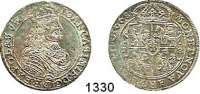 AUSLÄNDISCHE MÜNZEN,Polen Johann Kasimir 1648 - 1668 Ort 1668 TLB.  6,81 g.  Gum. 1718.