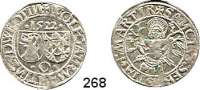 Deutsche Münzen und Medaillen,Öttingen Wolfgang, Martin und Ludwig XIV. 1522 - 1529 Batzen 1522.  3,4 g.  Schulten 2596.