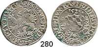 Deutsche Münzen und Medaillen,Pfalz - Oberpfalz Friedrich II. 1508 - 1544 (1556) Batzen 1525, Amberg.  3,77 g.  Vgl. Schulten 2735.   Götz 43.
