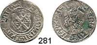 Deutsche Münzen und Medaillen,Regensburg, Bistum Johann III. von Pfalz - Simmern 1507 - 1538 1/2 Batzen 1525.  1,83 g.  Schulten 2841.
