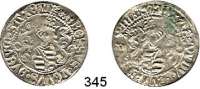 Deutsche Münzen und Medaillen,Sachsen  Zinsgroschen o.J., Freiberg.  2,35 g.  Incuseprägung der Rückseite.
