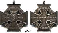 M E D A I L L E N,Schützen Berlin Silbernes Kreuz auf Lorbeerkranz 1847.  100 Jahrfeier der Berliner Schützengilde.  34,6 x 34,6 mm.  13,48 g.