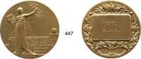M E D A I L L E N,Städte Berlin Vergoldete Bronzemedaille o.J.  Fachverein von Bäckermeister-Söhnen.  Für treue Mitgliedschaft.  50,8 mm.  69,2 g.  Im Etui.