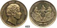 M E D A I L L E N,Medicina in Nummis  Bronzemedaille o.J. (F. König bei Loos).  Auf Lorenz Oken (Begründer der Versammlungen deutscher Ärzte und Naturforscher).  Kopf nach rechts. / In einem Ägyptischen Boot Darstellung von drei Ägyptischen Göttern.  41,3 mm.  26,97 g.   Brett. 819.