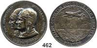 M E D A I L L E N,Luftfahrt - Raumfahrt Flugzeuge Silbermedaille 1928 (unsigniert).  Auf den Ost-West-Ozeanflug der 