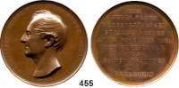 M E D A I L L E N,Städte Oldenburg Bronzemedaille 1860 (R. Kölbel).  50 jähriges Dienstjubiläum von Anton Römer (Präsident des Großherzoglich Oldenburgischen Ober-Appellationsgerichts).  Gewidmet von seinen Freunden und Verehrern.  Wurzbach 7934.  51 mm.  58,92 g.