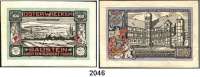 P A P I E R G E L D   -   N O T G E L D,Notgeld der besonderen Art Osterwiecker Ledergeld Baustein zu 20, 50 und 100 Mark 21.5.1922 und 500 Mark 4.12.1922.   Grabowski 350 c, 354, 360, 361.  LOT. 4 Scheine.