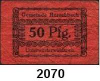 P A P I E R G E L D   -   N O T G E L D,Hessen Herschbach. Gemeinde.  50 Pfg. o.D.  Tieste 2975.05.04.B.