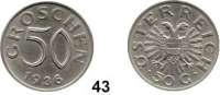 Österreich - Ungarn,Österreich Bundesstaat 1934 - 1938 50 Groschen 1936.  Schön 54.  KM 2854.