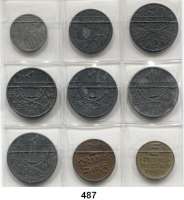 Besetzte Gebiete - Kolonien - Danzig,L O T S L O T S L O T S Böhmen und Mähren, 10 Heller 1940; 20 Heller 1944; 50 Heller 1941; 1 Krone 1941, 42, 43, 44; Danzig, 2 Pfennig 1923 und 5 Pfennig 1932. LOT. 9 Stück.