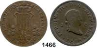 AUSLÄNDISCHE MÜNZEN,Spanien L O T S     L O T S     L O T S 8 Maravedises 1818 J, Jubia und Katalonien, 6 Quartos 1846.  Kahnt 40 und 138.  KM 491 und 128.  LOT. 2 Stück.