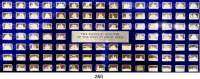 M E D A I L L E N,Schiffsmotive / Schiffsfahrt  Etui mit 100 Miniaturbarren (Sterlingsilber).  THE MEDAILLIC REGISTER OF THE WORLD´S GREAT SHIPS.  Vs. Abbildung des Schiffes. / Rs. Kurzbeschreibung des Schiffstyps.  23,5 x 12,5 mm.  Zusammen 200 Gramm