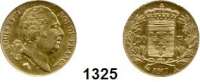 AUSLÄNDISCHE MÜNZEN,Frankreich Ludwig XVIII. 1814 - 1824 20 Francs 1817 A, Paris. (5,8g fein).  Kahnt 55.  KM 712.1  Fb. 538.  GOLD.