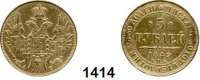 AUSLÄNDISCHE MÜNZEN,Russland Nikolaus I. 1825 - 1855 5 Rubel 1849.  (6g fein).  Bitkin 31.  Kahnt 75.  Craig 175.3.  Fb. 155.  GOLD.