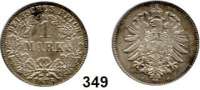R E I C H S M Ü N Z E N,Kleinmünzen  1 Mark 1875 C.  Jaeger 9.