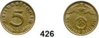 R E I C H S M Ü N Z E N,Drittes Reich  5 Reichspfennig 1936 D.  Jaeger 363.
