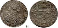 Römisch Deutsches Reich,Haus Habsburg Leopold I. 1657 - 1705 Taler 1691, Hall.  27,93 g.  Mit Löwenkopfschulter.  Vogelhuber 221/IV.  Herinek 635.  Dav. 3243