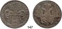 Deutsche Münzen und Medaillen,Hamburg, Stadt Franz I. 1745 - 1765 32 Schilling 1758 IH-L.  18,33 g.  Gaed. 641.  Schön 45.