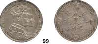 Deutsche Münzen und Medaillen,Preußen, Königreich Wilhelm I. 1861 - 1888 Krönungstaler 1861.  Kahnt 385.  Old. 403.  AKS 116.  Jg. 87.  Thun 265.  Dav. 778.