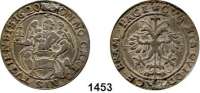 AUSLÄNDISCHE MÜNZEN,Schweiz Zug 1/2 Taler 1620.  14,36 g.  HMZ 2-1091 b.