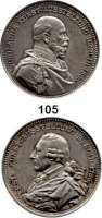 Deutsche Münzen und Medaillen,Preußen, Königreich Wilhelm I. 1861 - 1888 Silbermedaille 1886 (O. Schultz nach W. Uhlmann bei Loos).  Zur Jubiläums-Kunstausstellung in Berlin anläßlich des 200. Todestags Friedrichs des Großen.  Brustbild Wilhelms I. rechts. /  Brustbild Friedrichs II. links.  35 mm.  24,62 g. Slg. Marienburg 6248.