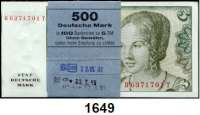 P A P I E R G E L D,BUNDESREPUBLIK DEUTSCHLAND  5 Deutsche Mark 2.1.1980.  B 6371701 T bis B 6371800 T.  LOT. 100 Scheine mit fortlaufenden Nummern.  Ros. BRD-29 a.