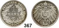 R E I C H S M Ü N Z E N,Kleinmünzen  1 Mark 1902 D.  Jaeger 17.