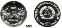 Deutsche Demokratische Republik,  10 Mark 1977.  Otto von Guericke - Motivprobe.