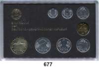 Deutsche Demokratische Republik,K U R S S Ä T Z E  Kurssatz 1986.  1 Pfennig bis 5 Mark Brandenburger Tor.