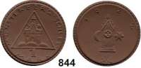 P O R Z E L L A N M Ü N Z E N,S T Ä D T E M Ü N Z E N Münsterberg 1 Mark 1922 braun.  Gipsform.  Menzel 18133.16.