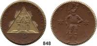 P O R Z E L L A N M Ü N Z E N,S T Ä D T E M Ü N Z E N Münsterberg 10 Mark o.J. (1922) braun, Rand, Dreieck und Strahlenbündel gold.   Menzel 18133.40.
