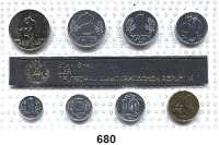 Deutsche Demokratische Republik,K U R S S Ä T Z E  Minisatz 1987.  1 Pfennig bis 2 Mark und Medaille 