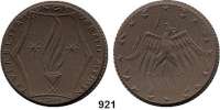 P O R Z E L L A N M Ü N Z E N,SPENDENMÜNZEN VON VERBÄNDEN UND VEREINEN Meissen 20 Mark o.J. (1921) braun.  Gipsform.  Feuerbestattungsverein.
