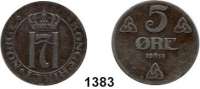 AUSLÄNDISCHE MÜNZEN,Norwegen Haakon VII. 1905 - 1957 5 Öre 1918  Schön 30.  KM 368 a