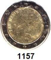 AUSLÄNDISCHE MÜNZEN,E U R O  -  P R Ä G U N G E N San Marino 2 Euro 2007.  Giuseppe Garibaldi.  Schön 474.  KM 481.