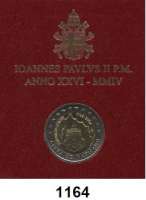 AUSLÄNDISCHE MÜNZEN,E U R O  -  P R Ä G U N G E N Vatikan 2 Euro 2004.  75. Jahrestag der Gründung des Staates Vatikanstadt.  Schön 359.  KM 358.